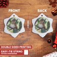 thumbnail image 3 of 3drose, Lincolns Sparrow Bird - Na02 Aje0213 - Adam Jones, 3 inch Snowflake Porcelain Ornament, 3 of 7