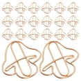 thumbnail image 1 of Miangastore Document Organization Paper Clip Rose Gold 30Pcs 1.2x1.2x0.08In, 1 of 8