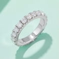 thumbnail image 3 of K-KED All-Around Full Eternity Band Ring with Round Infinite Elements 3mm Moissanite, 3 of 7
