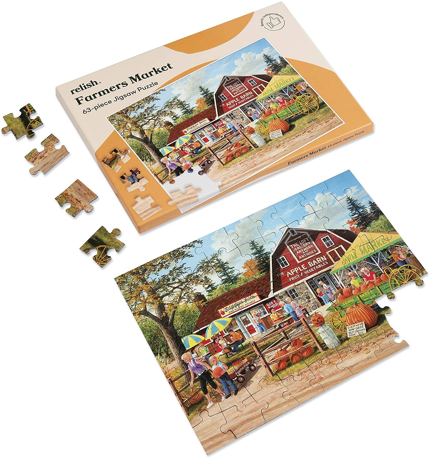 Buy Relish 63 Piece Farmers Market Dementia Jigsaw Puzzle Alzheimer’s