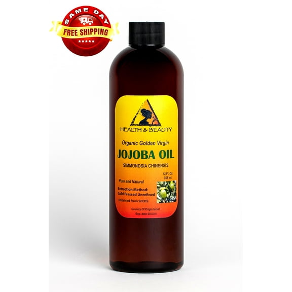 Jojoba Oil Golden Organic Carrier Unrefined Raw Virgin Cold Pressed Pure 36 oz