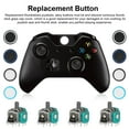 thumbnail image 3 of Replacement Kit Fit for Xbox One S Controller Model 1708, 3D Analog Joysticks, Thumbsticks Grips Cover, LB RB Bumpers Triggers, ABXY Buttons, Headphone Plug Port, Repair Screwdriver Parts, 3 of 8