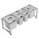 thumbnail image 4 of Soporte para lavabo de mermelada estante dispensador de condimentos telescópico anti abolladuras para tienda de té con leche ANGGREK  Otros, 4 of 8