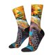 thumbnail image 1 of Fotbe Sunflower Turtle Calcetas Largas con Estampado para Hombre y Mujer – Calcetas de Compresión Transpirables y Elásticas, Viajar y Uso Diario Talla 5-11, 1 of 6