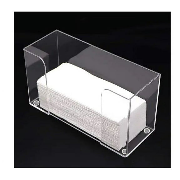 Commercial Paper Towels Holder, Clear Acrylic Paper Towel Dispenser Holder fit for C-fold,tri-fold and Multi-fold Commercial Paper Towels