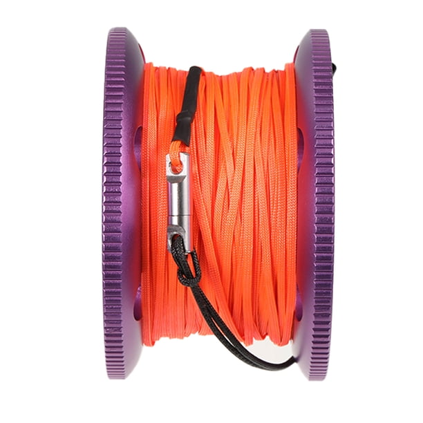 Greeniant Carrete de buceo, carrete de dedo, gancho de doble punta, acero inoxidable, equipo ligero de buceo naranja, accesorios de línea, cuerda Deportes acuáticos Púrpura Greeniant OD030926-04B