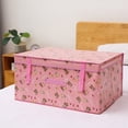 thumbnail image 1 of Caja de almacenamiento plegable grande de tela no tejida, caja de almacenamiento de ropa interior, edredones, caja de almacenamiento, caja de archivo para el hogar, 1 of 5