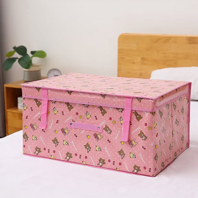 Caja de almacenamiento plegable grande de tela no tejida, caja de almacenamiento de ropa interior, edredones, caja de almacenamiento, caja de archivo para el hogar