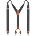 thumbnail image 1 of Tirantes anchos elásticos con clip de metal y espalda en Y para hombre, perfectos tanto para uso informal como formal$Tirantes de estilo elástico ajustables para hombres y mujeres, 1 of 4