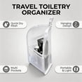 thumbnail image 2 of 2PCS Standing Toiletry Bag, Portable Lightweight Travel Toiletry Bag, Mesh Large Capacity Cosmetic Waterproof Bag,Foldable Clear Hanging Travel Toiletry Bag Cosmetic Organiser Storage(Pink+White), 2 of 7