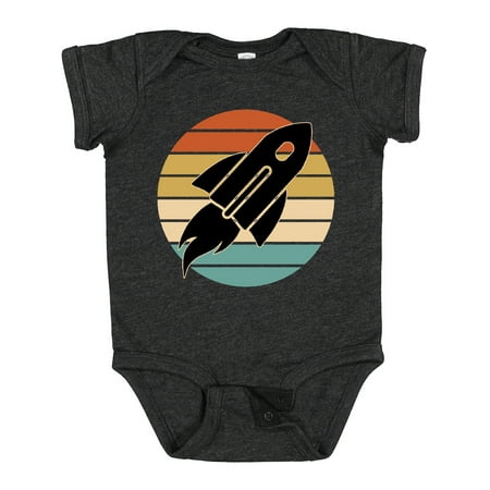 

Inktastic Space Rocket Retro Sunset Gift Baby Boy or Baby Girl Bodysuit