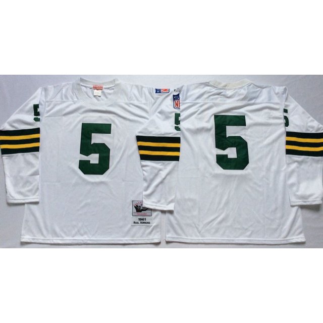 Packers Team Uniforms Football Uniforms Jerseys Legend Second Generation Retro Embroidery Training Game Uniforms Short-Sleeved T-Shirt Mesh