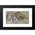 thumbnail image 2 of Joachim Franz Beich 14x10 Black Modern Framed Museum Art Print Titled - The Waterfalls at Tivoli (Recto) (1704-1714), 2 of 5