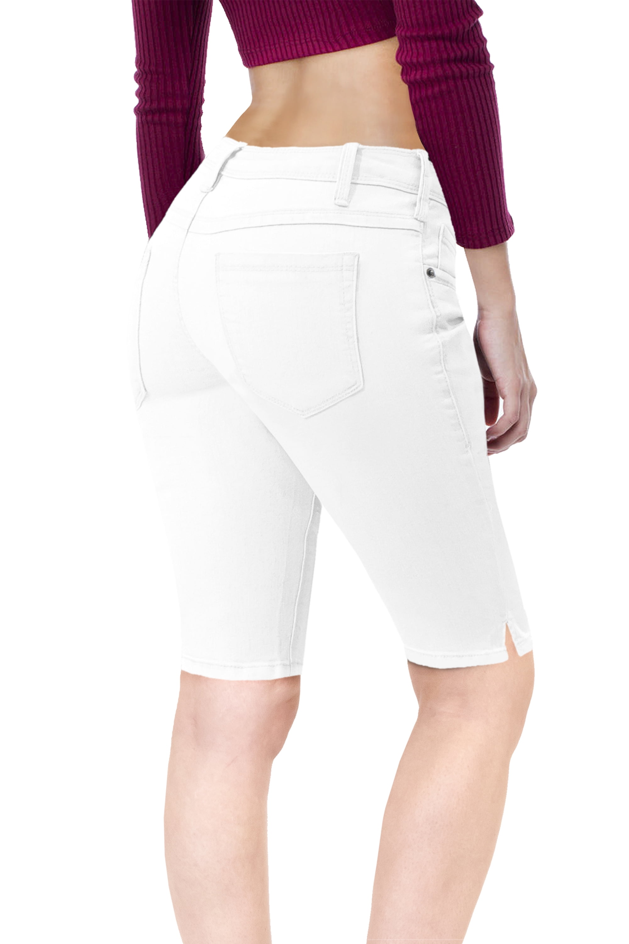 Inseam Stretchy Denim Bermuda City 