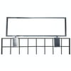 Gridwall Sign Holder - 22" L x 7" H Card Holder For & Grid Panels - Chrome - 3 Pack