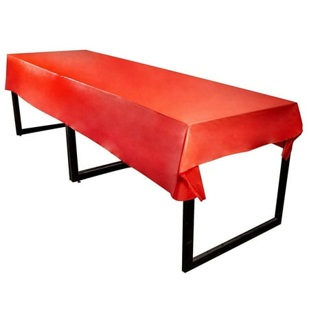banquets buffet picnic tables foot decoration supplies table tablecloths cloths rectangular disposable inches fits plastic covers pack