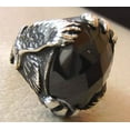 thumbnail image 3 of Black Onyx Mans Ring, Natural Black Onyx, December Birthstone, Eagle Claw, 925 Silver Ring, Birthday Gift, Heavy Mens Ring, Arabic Design, Ottoman Style Ring, Christmas, Turkey Mens Signet Ring, 3 of 6