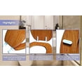 thumbnail image 5 of J&V Textiles Round Toilet Seat With Easy Clean & Change Hinge Black, 5 of 9