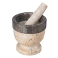 thumbnail image 2 of Two Tone (Champagne/Charcoal) 5.9" x 5.9" Mortar & Pestle, 2 of 2
