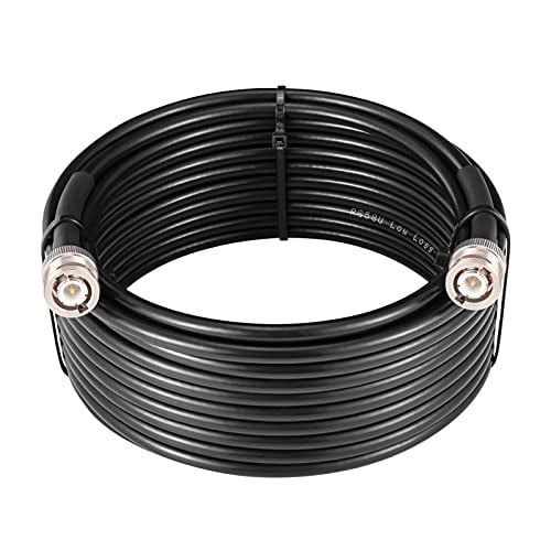MOOKEERF BNC Male to BNC Male Coax Cable 25ft