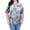 Blue Gray, variant on Sewify Women's Plus Size Tops Summer Short Sleeve Fashion Tie Dye T-Shirts Loose Fit Crew Neck Blouses, 3X