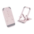 thumbnail image 2 of Eolstice Desktop Phone Stand, Foldable Card Style Adjustable Lifting Bracket, Portable Cell Phone Holder for Office, Home, Travel, Desk, Tablet and Bed,Pink, 2 of 7