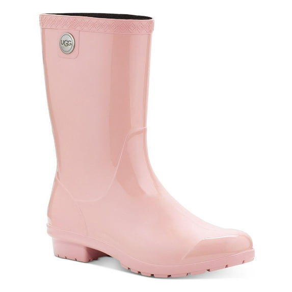 Ugg Womens Sienna Rubber Mid-Calf Rain Boots Pink 8 Medium (B,M)