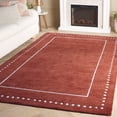 thumbnail image 2 of SAFAVIEH Bella Danita Bordered Wool Area Rug, Red/Ivory, 6' x 9', 2 of 11