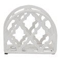 thumbnail image 2 of Lattice Collection Cast Iron Napkin Holder, White, 2 of 6