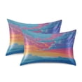 thumbnail image 3 of Ryvnso Satin Pillowcase Cartoon Art Sky Pillow Cases Standard Size 26x20in, 3 of 6