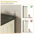thumbnail image 6 of YouTrend 70'' Farmhouse Kitchen Pantry Cabinet Storage Cabinet W/ Adjustable Shelves and Metal Handles for Living Room,Kitchen,Bathroom,Office,White, 6 of 11