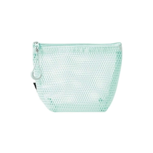 Portable Waterproof Makeup Organizers Triangular Structure Multiple Pockets Nylon Storage Bag for Cosmetics Accessories Yellow