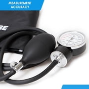 PrimaCare Classic Series DS-9197-BKWM Portable Analog Upper Arm Blood Pressure Monitor Kit with Black Carrying Case