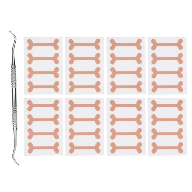 9pcs / Ensemble d'Ongle Incarné Correction Autocollants Auto-Adhésif Outil de Rabotage d'Ongle Incarné