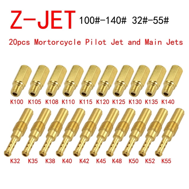 Carburador Moto Esprea Principal Power Jett PWK Koso Keihin oko PE(NSR KX80 KX100 KX125) Pz26/27/30(Cg125/ft125 150z Xr150l Xr125 250z 250sz Dm200) Italika/dinamo Esprea Alta/baja Power Jett Medidas huangjie unisex