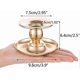 thumbnail image 4 of 2 Piece Gold Brass Metal Chamberstick Candle Holder Fits Candles, Candlesticks, Tealights and Pillar Candles - for Window and Mantle Display, 4 of 5