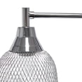 thumbnail image 3 of Elegant Designs 19" Chic Contemporary Mesh Wire Arch Desk Lamp, for Living Room, Bedroom, Office-Color:Chrome, 3 of 10