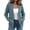 Light Blue, variant on Staron Women's Cardigan Knitted Ribbed Long Sleeve Casual Open Front V Neck Sweater Coat Fall Winter Outwear Jacket Black XXL