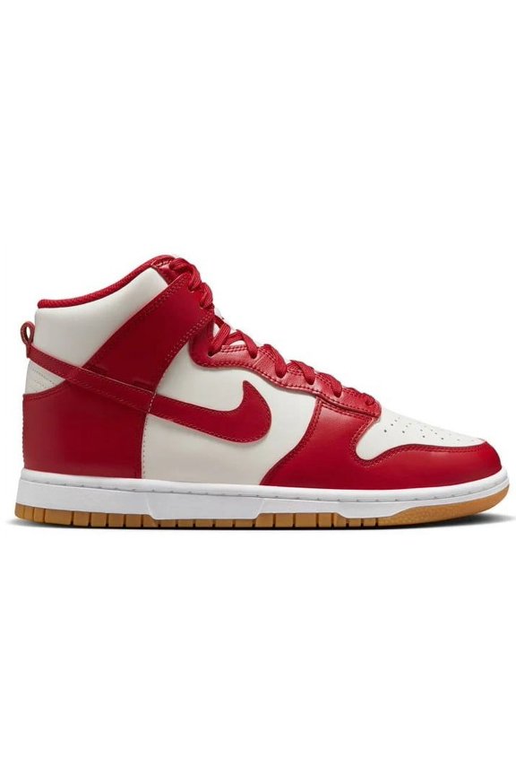 Women's Nike Dunk High Sail/Gym Red-Light Brown (DD1869 114) - 9