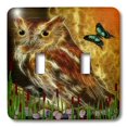 thumbnail image 2 of 3dRose, Mr Owl, double toggle switch, 2 of 2