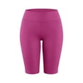 thumbnail image 6 of Bloomae Plus Size High Waisted Biker Shorts for Women-Basic Solid Color Tummy Control Fitness Athletic Workout Running Yoga Gym Shorts, 6 of 10