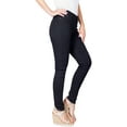 thumbnail image 5 of 2Luver, Women's, Stretchy 5 Pocket Skinny Jeans, Black, 15, 5 of 6