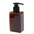thumbnail image 3 of Tachiuwa 2-Pack Empty Plastic Pump Bottle Shampoo Body Wash Soap Dispenser Containers Brown, 3 of 8