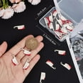 thumbnail image 3 of 1Box 25Pcs Knife Charm Kitchen Charms Halloween Gothic Alloy Enamel Mini Holiday Blood Fake Knives Kitchen Scary Charm for Jewelry Making Charms Findings Necklace Earring Women Adults Craft, 3 of 6