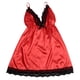 thumbnail image 1 of Mujeres con cuello en V Satén Sexy Stain Pijamas Bowknot Tops Fridja nalpqowj17971, 1 of 1