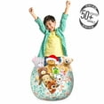 thumbnail image 3 of Botanical Storage Toy Bag Chair, Tree Silhouettes Woodland Plantation, Stuffed Animal Organizer Washable Bag, Large Size, Pale Blue Burnt Sienna, by Ambesonne, 3 of 3
