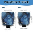 thumbnail image 3 of Qxltty Gilt Navy Blue Marbles Car Wash Mitt 2pcs Scratch Free Lint-Free Antistatic Microfiber 7.09×10.24in, 3 of 8
