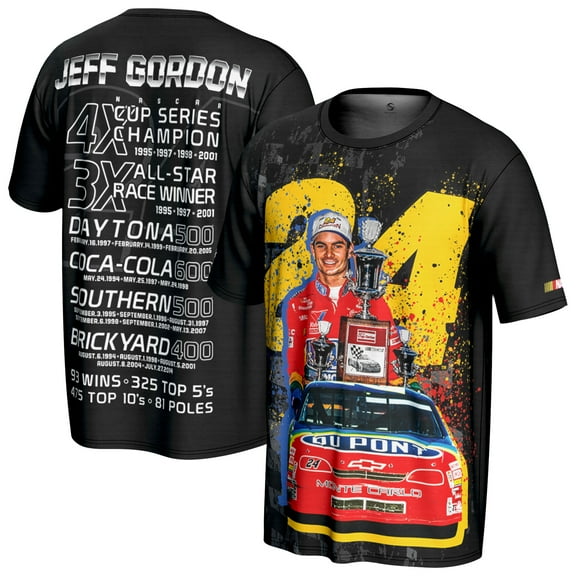 Youth ProSphere Black Jeff Gordon Stat T-Shirt
