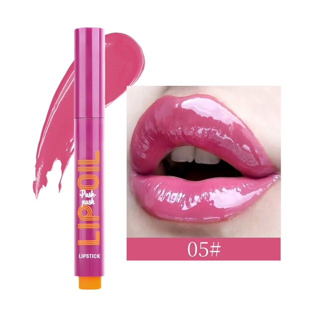 Beauty Products On Lipstick Solid Water Gloss Lip Oil Hydrating Long Lasting Non Sticky Formula For Lips