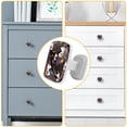 thumbnail image 4 of 4 Pieces Set Drawer Pulls Handle Square Wardrobe Cabinet Knobs with Stainless Steel Screws Furniture Kitchen Decor, 4 of 5